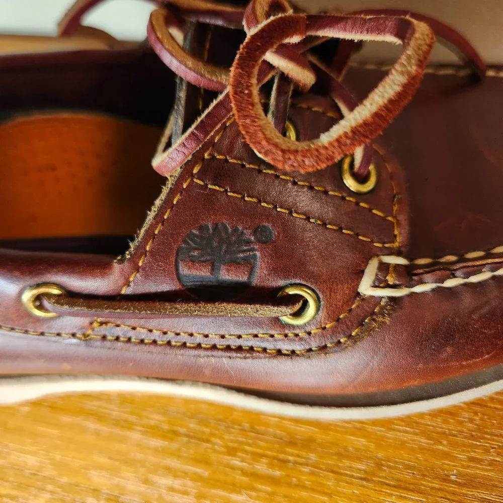 Timberland Women’s Brown Leather Boat Shoes
